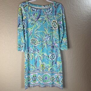 Lilly Pulitzer Sophie Dress Bermuda Blue Turtle Small